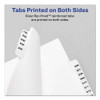Preprinted Legal Exhibit Bottom Tab Index Dividers, Avery Style, 26-tab, Exhibit 1 To Exhibit 25, 11 X 8.5, White, 1 Set