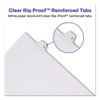 Preprinted Legal Exhibit Side Tab Index Dividers, Allstate Style, 10-tab, 11, 11 X 8.5, White, 25/pack