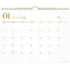 Workstyle Monthly Wall Calendar, 15 X 12, White/gold Sheets, 12-month (jan To Dec): 2026 Workstyle Monthly Wall Calendar, 15 X 12, White/gold Sheets, 12-month (jan To Dec): 2026