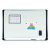 Lacquered Steel Magnetic Dry Erase Board, 36 X 48, Silver/black Lacquered Steel Magnetic Dry Erase Board, 36 X 48, Silver/black