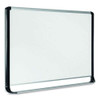 Lacquered Steel Magnetic Dry Erase Board, 36 X 48, Silver/black Lacquered Steel Magnetic Dry Erase Board, 36 X 48, Silver/black