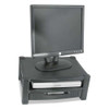 Single-level Monitor Stand, 17" X 13.25" X 3" To 6.5", Black, Supports 50 Lbs Single-level Monitor Stand, 17" X 13.25" X 3" To 6.5", Black, Supports 50 Lbs