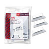 Poly Index Tabs And Inserts For Hanging File Folders, 1/5-cut Tabs, White/clear, 2.25" Wide, 25/pack
