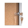 Slim-line Enclosed Cork Bulletin Board, 47 X 38, Aluminum Case Slim-line Enclosed Cork Bulletin Board, 47 X 38, Aluminum Case