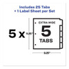 Print And Apply Index Maker Clear Label Dividers, 5 White Tabs, Letter, 5 Sets Print And Apply Index Maker Clear Label Dividers, 5 White Tabs, Letter, 5 Sets