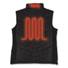 N-ferno 6495 Rechargeable Heated Vest With Battery Power Bank, Fleece/polyester, X-large, Black