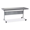 Flip-n-store Training Table, Rectangular, 24 X 60 X 29.5, Charcoal Gray Flip-n-store Training Table, Rectangular, 24 X 60 X 29.5, Charcoal Gray