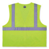Glowear 8256z Class 2 Self-extinguishing Zipper Vest, Polyester, Large/x-large, Lime Glowear 8256z Class 2 Self-extinguishing Zipper Vest, Polyester, Large/x-large, Lime