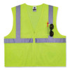 Glowear 8256z Class 2 Self-extinguishing Zipper Vest, Polyester, Large/x-large, Lime Glowear 8256z Class 2 Self-extinguishing Zipper Vest, Polyester, Large/x-large, Lime