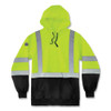 Glowear 8373 Hi-vis Class 3 Hooded Sweatshirt With Black Bottom, Polar Fleece, Lime, X-large Glowear 8373 Hi-vis Class 3 Hooded Sweatshirt With Black Bottom, Polar Fleece, Lime, X-large