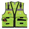 Glowear 8253hdz Class 2 Heavy-duty Mesh Surveyors Vest, Polyester, 4x-large/5x-large, Lime Glowear 8253hdz Class 2 Heavy-duty Mesh Surveyors Vest, Polyester, 4x-large/5x-large, Lime