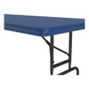 Adjustable Folding Tables, Rectangular, 60" X 30" X 22" To 32", Blue Top, Black Legs, 4/pallet Adjustable Folding Tables, Rectangular, 60" X 30" X 22" To 32", Blue Top, Black Legs, 4/pallet