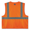 Glowear 8225hl Class 2 Standard Solid Hook And Loop Vest, Polyester, Orange, Small/medium