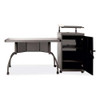 Teacher's Workpod Desk And Lectern Kit, 68" X 24" X 41", Charcoal Gray
