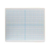 Graphing Two-sided Dry Erase Board, Computational Grid Format, 12" X 9", White Surface, 12/pack