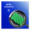 Scrunge Non-scratch Scrub Sponge, 2.63" X 4.25", 1" Thick, Green/blue, 2/pack, 8 Packs/carton