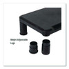 Adjustable Rectangular Monitor Stand, 14.5" X 10.5" X 2.5" To 5.25", Black, Supports 50 Lb, 2/pack Adjustable Rectangular Monitor Stand, 14.5" X 10.5" X 2.5" To 5.25", Black, Supports 50 Lb, 2/pack
