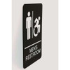 Ada Sign, Men's Restroom, 6 X 9, Black Face, White Graphics Ada Sign, Men's Restroom, 6 X 9, Black Face, White Graphics