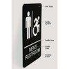 Ada Sign, Men's Restroom, 6 X 9, Black Face, White Graphics Ada Sign, Men's Restroom, 6 X 9, Black Face, White Graphics