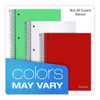 Three-subject Notebook, Medium/college Rule, Randomly Assorted Cover Color, (150) 11 X 9 Sheets Three-subject Notebook, Medium/college Rule, Randomly Assorted Cover Color, (150) 11 X 9 Sheets
