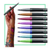 Bodymark Temporary Tattoo Markers, Fine Brush Tip, Assorted Colors, 8/pack