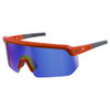 Skullerz Aegir-afaspm Anti-scratch And Enhanced Anti-fog Safety Glasses, Orange Frame, Blue Mirror Polycarb Lens Skullerz Aegir-afaspm Anti-scratch And Enhanced Anti-fog Safety Glasses, Orange Frame, Blue Mirror Polycarb Lens