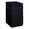 Full-width Pull 20 Deep Mobile Pedestal File, 3-drawer: Box/box/file, Letter, Black, 15 X 19.88 X 27.75 Full-width Pull 20 Deep Mobile Pedestal File, 3-drawer: Box/box/file, Letter, Black, 15 X 19.88 X 27.75