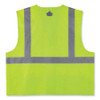 Glowear 8220hl Class 2 Standard Mesh Hook And Loop Vest, Polyester, Small/medium, Lime