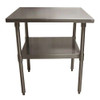 Stainless Steel Flat Top Work Tables, 24w X 24d X 36h, Silver, 2/pallet Stainless Steel Flat Top Work Tables, 24w X 24d X 36h, Silver, 2/pallet