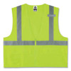 Glowear 8225z Class 2 Standard Solid Vest, Polyester, Lime, Small/medium