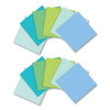 100% Recycled Paper Super Sticky Notes, Unruled, 3" X 3", Assorted Oasis Colors, 70 Sheets/pad, 12 Pads/pack 100% Recycled Paper Super Sticky Notes, Unruled, 3" X 3", Assorted Oasis Colors, 70 Sheets/pad, 12 Pads/pack