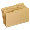 Dark Kraft File Folders With Double-ply Top, 1/3-cut Tabs: Assorted, Legal Size, 0.75" Expansion, Brown, 100/box Dark Kraft File Folders With Double-ply Top, 1/3-cut Tabs: Assorted, Legal Size, 0.75" Expansion, Brown, 100/box