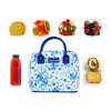 Simplified Lunch Bag, 9 X 6 X 10, Blue Floral Simplified Lunch Bag, 9 X 6 X 10, Blue Floral