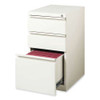 Full-width Pull 20 Deep Mobile Pedestal File, 3-drawer: Box/box/file, Letter, White, 15 X 19.88 X 27.75 Full-width Pull 20 Deep Mobile Pedestal File, 3-drawer: Box/box/file, Letter, White, 15 X 19.88 X 27.75