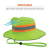 Chill-its 8935mf Hi-vis Microfiber Ranger Sun Hat, Polyester/microfiber, 2x-large/3x-large, Lime Chill-its 8935mf Hi-vis Microfiber Ranger Sun Hat, Polyester/microfiber, 2x-large/3x-large, Lime