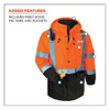 Glowear 8384 Class 3 Hi-vis Quilted Thermal Parka, Small, Orange Glowear 8384 Class 3 Hi-vis Quilted Thermal Parka, Small, Orange