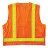 Glowear 8250zhg Class 2 Hi-gloss Surveyors Zipper Vest, Polyester, 2x-large/3x-large, Orange Glowear 8250zhg Class 2 Hi-gloss Surveyors Zipper Vest, Polyester, 2x-large/3x-large, Orange
