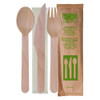 Wood Cutlery, General Purpose, Fork/knife/napkin/spoon, Natural, 500/carton Wood Cutlery, General Purpose, Fork/knife/napkin/spoon, Natural, 500/carton