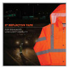 Glowear 8366 Class 3 Lightweight Hi-vis Rain Jacket, Polyester, Medium, Orange Glowear 8366 Class 3 Lightweight Hi-vis Rain Jacket, Polyester, Medium, Orange