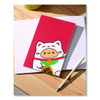 Smoko Tayto Lucky Cat Layflat Notebook, 1-subject, Medium/college Rule, Red/white/brown Cover, (72) 8 X 5 Sheets Smoko Tayto Lucky Cat Layflat Notebook, 1-subject, Medium/college Rule, Red/white/brown Cover, (72) 8 X 5 Sheets