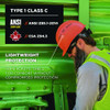 Skullerz 8966 Class C Lightweight Capstyle Hard Hat, Adjustable Venting, 6-point Rachet Suspension, Orange