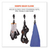 Squids 3420 Dual Clip Swivel Glove Clip Holder, 1 X 0.6 X 5.5, Acetal Copolymer, Black Squids 3420 Dual Clip Swivel Glove Clip Holder, 1 X 0.6 X 5.5, Acetal Copolymer, Black