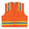Glowear 8248z Class 2 Two-tone Surveyors Zipper Vest, Polyester, Small/medium, Orange Glowear 8248z Class 2 Two-tone Surveyors Zipper Vest, Polyester, Small/medium, Orange