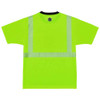 Glowear 8280bk Class 2 Performance T-shirt With Black Bottom, 8x-large Long, Lime