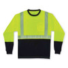 Glowear 8281bk Class 2 Long Sleeve Shirt With Black Bottom, Polyester, 3x-large, Lime Glowear 8281bk Class 2 Long Sleeve Shirt With Black Bottom, Polyester, 3x-large, Lime