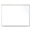 Magnetic Porcelain Whiteboard With Aluminum Frame And Maprail, 72.5" X 60.47", White Surface, Satin Aluminum Frame