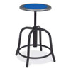6800 Series Height Adjustable Metal Seat Stool, Supports Up To 300 Lb, 18" To 24" Seat Height, Persian Blue Seat/black Base 6800 Series Height Adjustable Metal Seat Stool, Supports Up To 300 Lb, 18" To 24" Seat Height, Persian Blue Seat/black Base