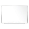 Magnetic Porcelain Whiteboard With Aluminum Frame, 96.5" X 48.5", White Surface, Satin Aluminum Frame