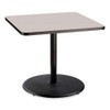 Cafe Table, 36w X 36d X 30h, Square Top/round Base, Gray Nebula Top, Black Base Cafe Table, 36w X 36d X 30h, Square Top/round Base, Gray Nebula Top, Black Base