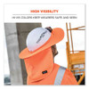 Chill-its 6660 Hard Hat Brim + Neck Shade, 19.5 X 9.75, Orange
